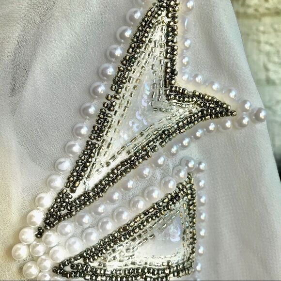 NWT Revolve NBD Revolve High Neck Beaded Sheath Dress - Picture 3 of 6